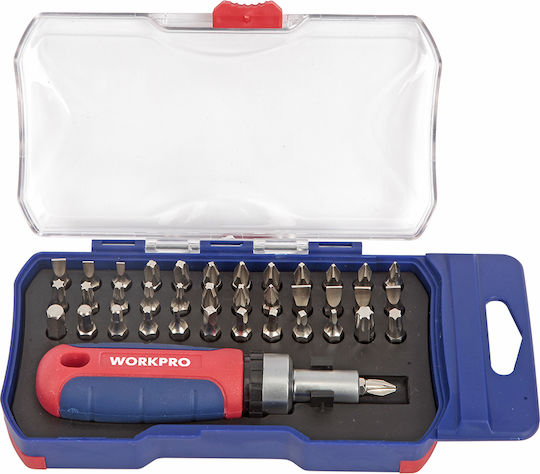 WorkPro Κατσαβίδι Καστάνιας με 38 Εναλλασσόμενες Μύτες