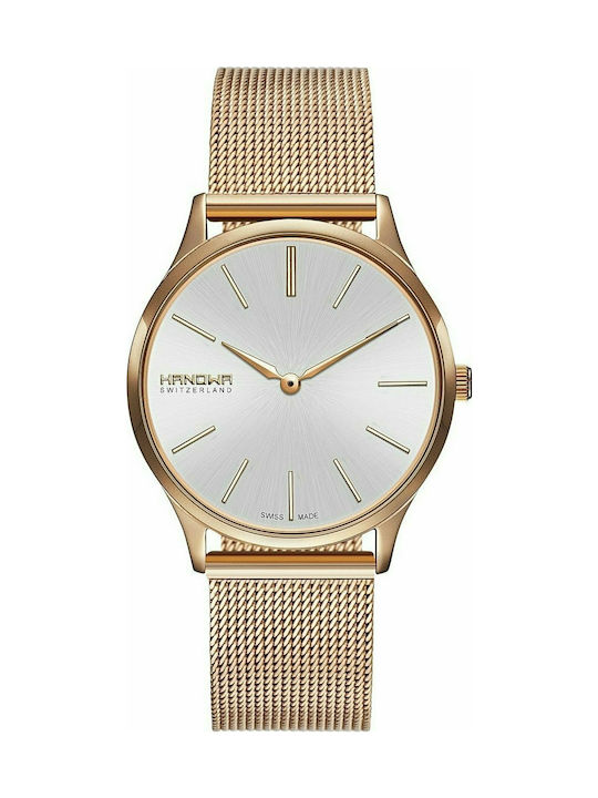 Hanowa Pure Watch with Pink Gold Metal Bracelet