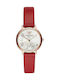 Emporio Armani AR11114 Watch with Red Leather Strap AR11114