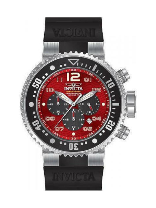 Invicta Pro Diver Ανδρικό Ρολόι 52mm Χρονογράφος Μπαταρίας με