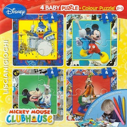 Puzzle pentru Copii 4 Baby Colour 2 in 1 16buc Lisciani Giochi