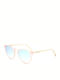 Ibiza Republic Women's Sunglasses with Pink Plastic Frame and Multicolour Gradient Lens IR026 C12