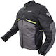 Fovos Pindos Ανδρικό Μπουφάν Μηχανής 4 Εποχών Black/Grey/Fluo-Yellow