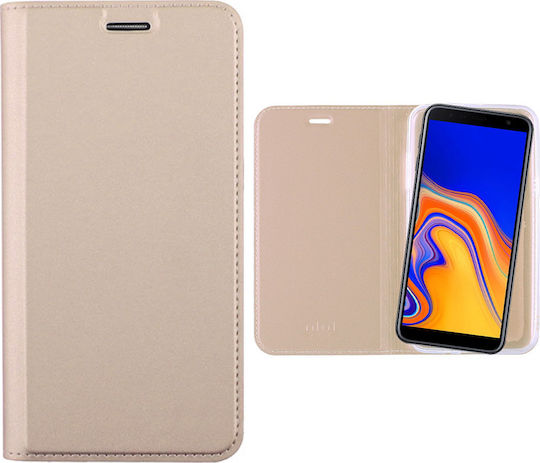 Idol 1991 Prime Magnet Book Synthetic Leather Gold (Galaxy J4+)