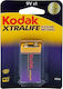 Kodak Xtralife Αλκαλική Μπαταρία 9V 1τμχ