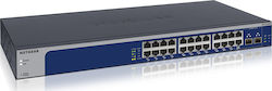 NetGear XS724EM Managed L2 PoE+ Switch με 24 Θύρες Gigabit (10Gbps) Ethernet και 2 SFP Θύρες