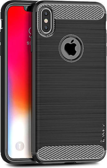 iPaky Back Cover Plastic Negru (iPhone XS Max)