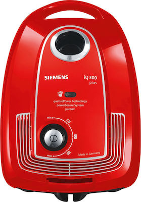 Siemens VSP3AAAA Ηλεκτρική Σκούπα 750W με Σακούλα 4lt Κόκκινη