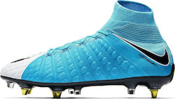 Nike Hypervenom Phantom 3 DF SG Pro AC Football Shoes with Cleats Blue
