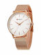 Curren Damen Uhr mit Metallarmband Rose Gold White