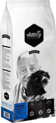 Amity Premium Senior & Light 15kg Trockenfutter Diät für ältere Hunde mittlerer & großer Rassen mit Geflügel