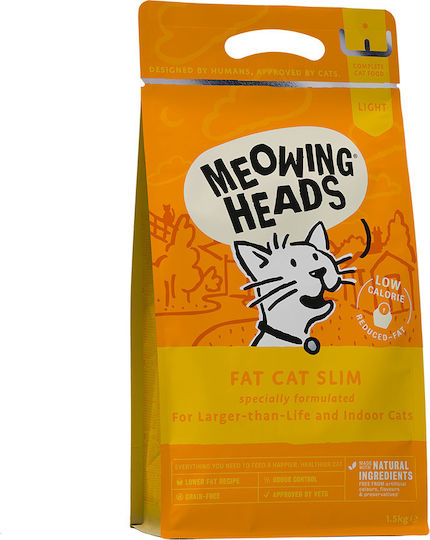 Fat Cat Slim Dry Food Diet for Adult Cats with Salmon 1.5kg