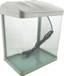 Sun-Sun HR-230 Fish Aquarium Capacity 10lt with Lighting, Filter and 23x16x28cm. White