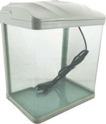 Sun-Sun HR-230 Fish Aquarium Capacity 10lt with Lighting, Filter and 23x16x28cm. White