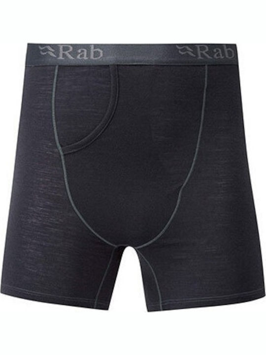 Rab Merino 120 Boxer Ebony Thermal Underwear Black