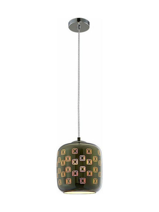 Optonica Pendant Light Single-Light Bell for Socket E27 Green