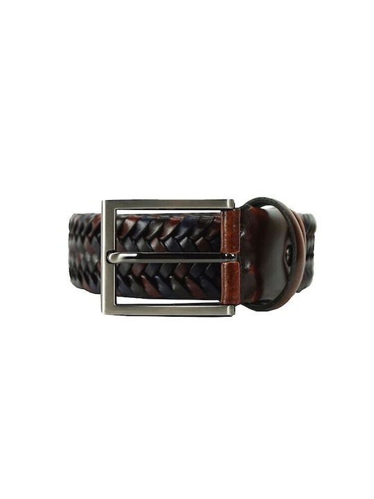 Nino Venturi Men's Belt Blue / Brown (B366)