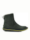 Beetle Wildleder Stiefeletten Damen mit Pelz Khaki