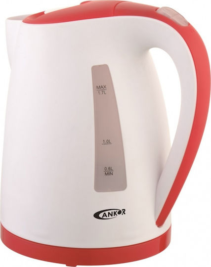 Ankor Βραστήρας 1.7lt 2200W Κόκκινος
