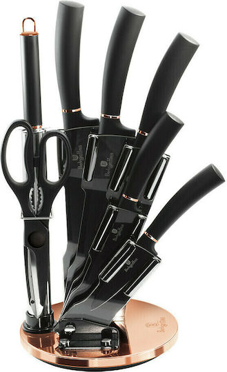 Berlinger Haus Black Rose Collection Set Cuțite cu Suport din Oțel Inoxidabil 8buc