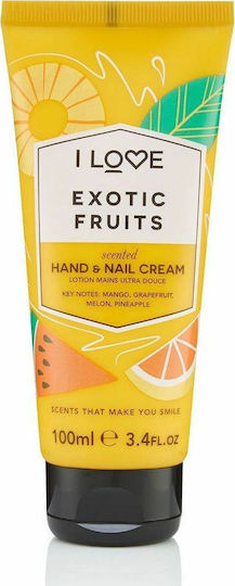 I Love Cosmetics Scented Moisturizing Hand & Nail Cream Exotic Fruit 100ml