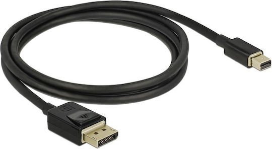 DeLock DeLock DisplayPort-Kabel männlich - Mini-DisplayPort-Kabel männlich 1m Schwarz (84927)