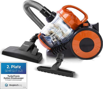 Turbotronic Vacuum Cleaner 900W Bagless 2.5lt Orange