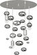 Nowodvorski Salva G Pendant Chandelier for 4 Bulbs E27 Silver