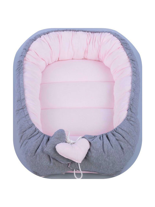 Tuttolina Baby Nestkissen Cocoon Grey-Pink