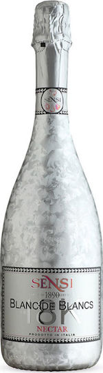 Sensi Wein Blanc De Blancs 18K Demi Sec Weiß Halbsüß Schaumwein Halbtrocken 750ml