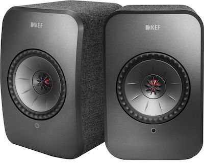 Kef LSX Αυτοενισχυόμενα Ηχεία 2 Δρόμων με Wi-Fi & Bluetooth 70W (Ζεύγος) Μαύρο