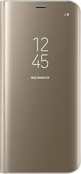 Hurtel Clear View Plastic Book Gold (Galaxy J6+)