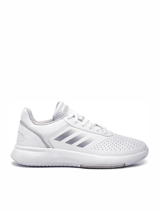 Adidas Courtsmash Γυναικεία Παπούτσια Τένις για Όλα τα Γήπεδα Cloud White / Matte Silver / Grey Two