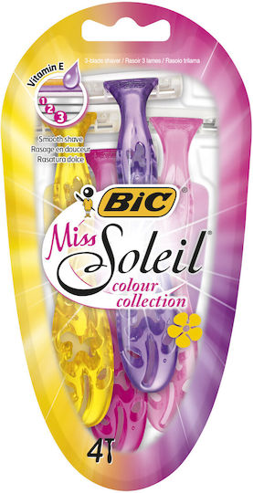 BIC Soleil Color Collect mit & Gleitstreifen 4Stück