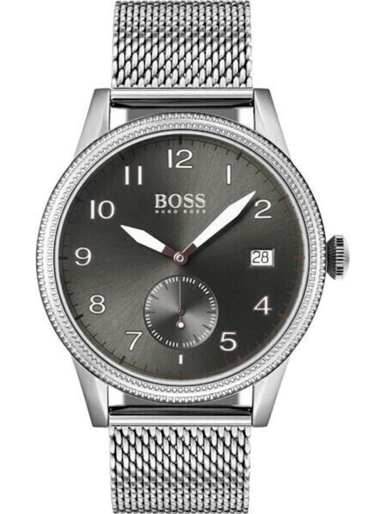 Boss Legacy Men's Watch 44mm Battery with Silver Stainless Steel Bracelet