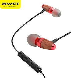 Awei ES-60TY In-ear Handsfree with 3.5mm Connector Red