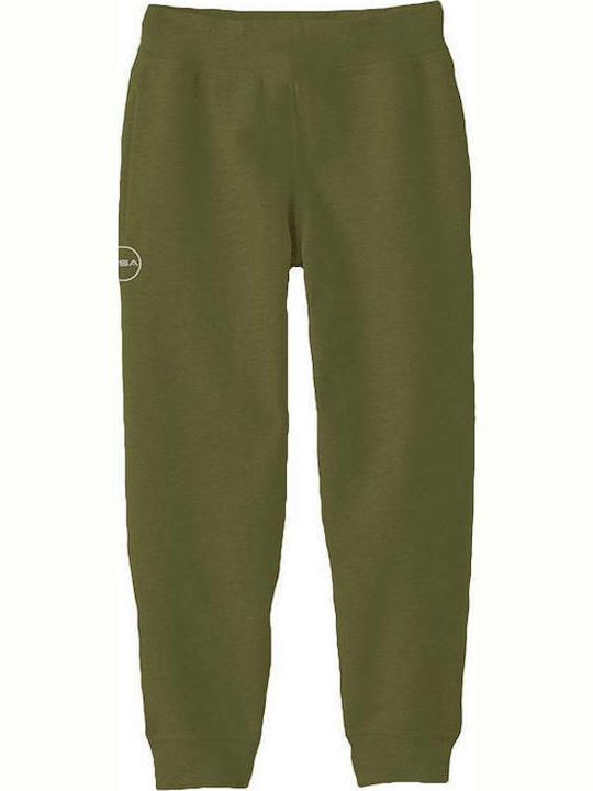 GSA Παιδικό Παντελόνι Φόρμας Χακί Supercotton Jogger Sweatpants