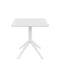 Tisch für kleine Außenbereiche Stabil Sky Weiß 70x70x74cm