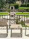 Sky Sitting Room Outdoor Free Standing Polypropylene Table Taupe 60x50x40cm