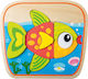 Wooden Kids Peg Puzzle Fish 8pcs Joueco