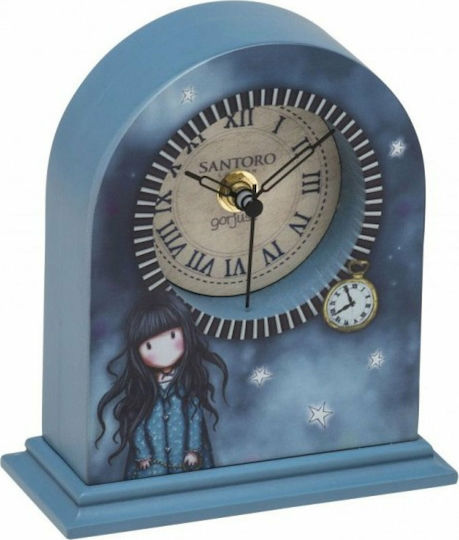 Santoro Wooden Desktop Clock The White Rabbit