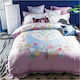 Fennel Комплект Плик за Завивка Памучен Кинг Сайз с 2 Калъфки 220x240 DC-300L-220240-005 Розов