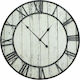 Zaros Metallic White Wall Clock Ø73cm