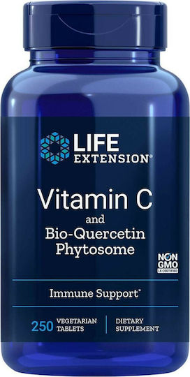 Life Extension Vitamin C & Bio-Quercetin Phytosome Vitamin for Immune System Boost, the Skin & Antioxidant Action 1000mg 250 veg. caps