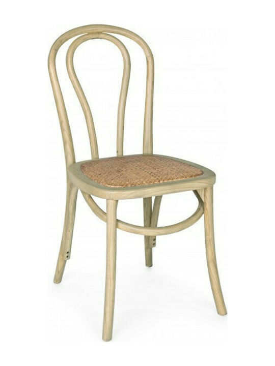 Chair Cafe Curvy 42x43x90cm Beige