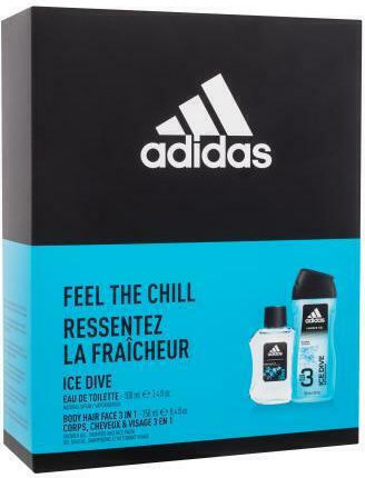 adidas Ice Dive Eau de Toilette 100ml & Shower Gel 250ml Ανδρικό Σετ με Eau de Toilette
