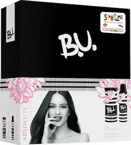 B.U. Absolute Me Eau de Toilette 50ml & Body Spray 150m Women's Set with Eau de Toilette