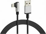 Lampa Winkel (90°) / Regulär USB 2.0 auf Micro-USB-Kabel Schwarz 1m (38834) 1Stück