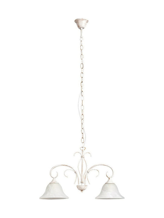 Rabalux Pendant Light White with Socket E27 53.5cm