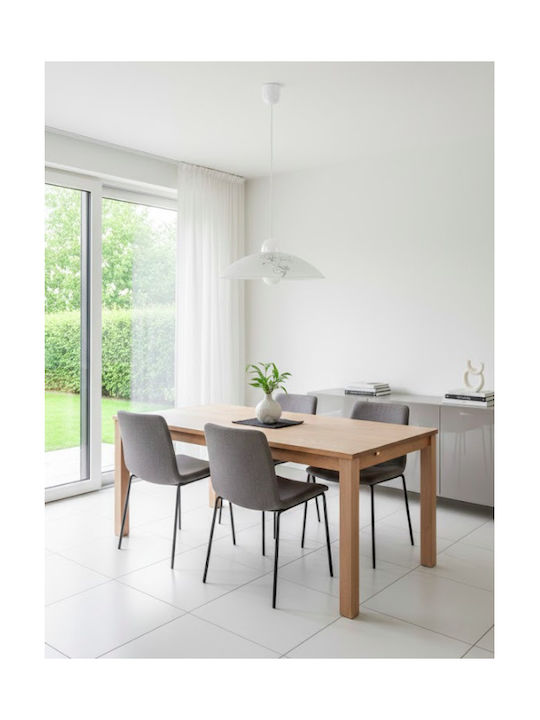 Rabalux Pendant Light White Bell with Socket E27 31.5x8.5cm